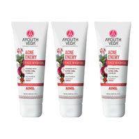 Ayouthveda Acne Face Wash Gel for Pimples & Oily Skin | Anti Acne & Pimple Control | Suitable for All Skin Types | Pack of 3 (100 ml Each)