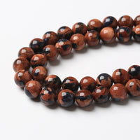 32pcs 12mm Starry Bicolor Sandstone Beads Natural Round Loose Spacer Beads for Jewelry Making DIY Bracelets Crystal Energy Healing Power Stone