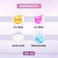 ELIBLISS Bright & Shine Underarm Roll-On with 4% AHA BHA to Control Body Odour & Reduce Pigmentation, Paraben & Sulphate Free, Visible Results in 3 Months 50ml