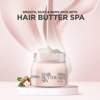 Oshea Herbals Hair Butter Spa Cream for Men & Women | Deep Moisturizing with Silky Smooth Texture, Repairs Dull & Damaged Hair | Enriched with Cherry, Basil & Neem Extract 500 g