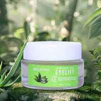 Bella Vita Organic EyeLift Hydrating Natural Under Eye Cream Gel for Dark Circles, Puffy Eyes, Wrinkles & Removal of Fine Lines for Women & Men, 20 gm