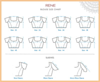 RENE Women's  Cotton Silk Solid Half Sleeve Blouse