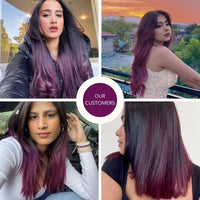 Paradyes Top-up Semi-permanent Bekaraar Burgundy DIY Conditioner Based Hair Colour, 120 gm