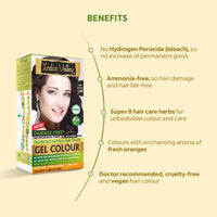 INDUS VALLEY Damage Free Natural Gel Hair Colour for Women | Ammonia & PPD Free Organic Hair Colour with 100% Grey Coverage, Long Lasting Conditioning Hair Color | Light Brown 5.00-220 ml