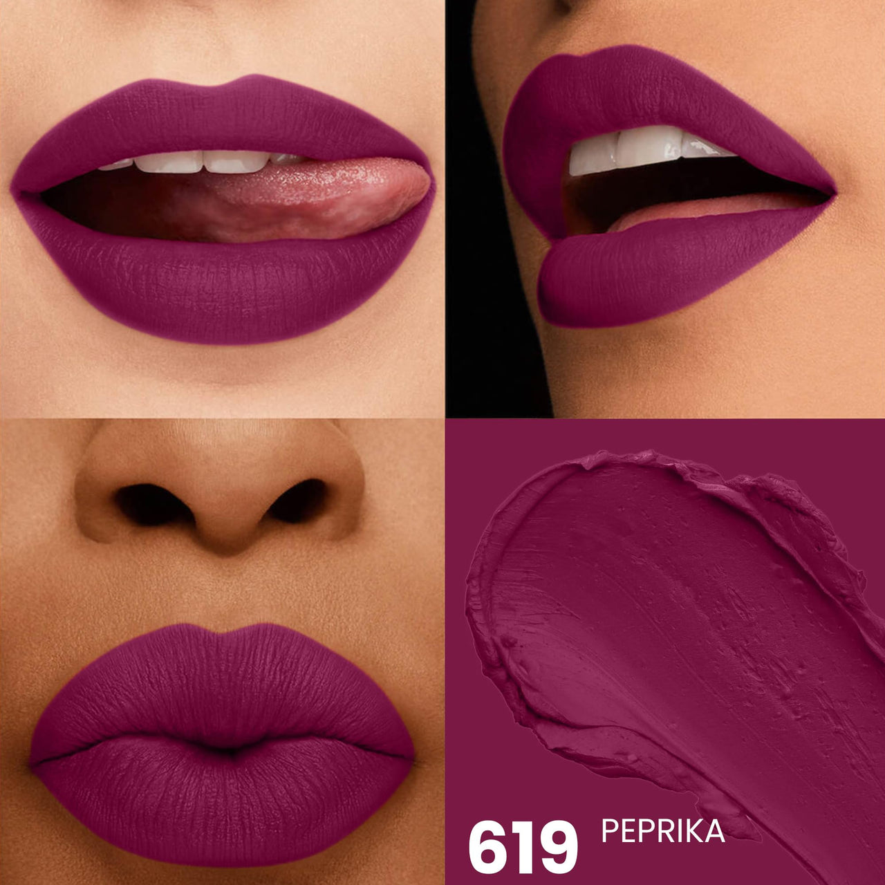 Seven Seas HD Intense Matte Lipstick | Non-Transfer | Lipstick For Women (619-Paprika, 3.5G)