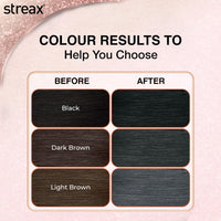Streax Gel Hair Colour for Women & Men, Natural Black 1, 150 ml I Black I Ammonia Free, Hair Dye |Permanent Hair Colour| 100% Grey Coverage| Brown Hair Color|Lasts Upto 20 Washes