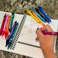 BIC Gelocity Quick Dry Ocean Themed Gel Pens, Medium Point (0.7mm), 8-Count Gel Pen Set (Assorted Colors May Vary), Colored Gel Pens for Note Taking and Journaling