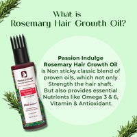 Passion Indulge's Rosemary Hair Growth Kit by Passion Indulge - Rosemary Hair Growth Hair Oil, Serum & Anti Hair Fall Conditioning Shampoo