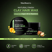 Men Deserve Natural Finish Hair Clay Wax (75gm)