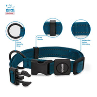 Voyager Reflective Dog Leash Collar Set with Neoprene Handle Supports Small, Medium, and Large Breed Puppies, Cute and Heavy Duty for Walking, Running, and Training - Blue, M Leash Collar Set (Blue) Leash Collar Set (3/4