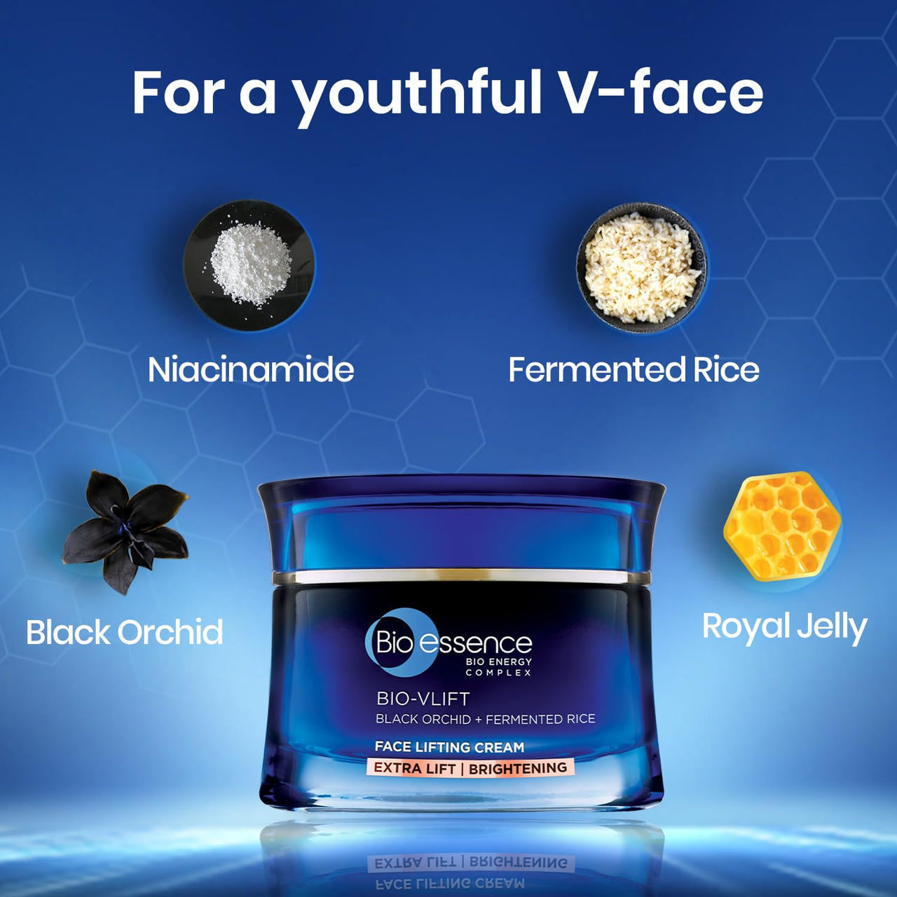 Bioessence Bio-Vlift Face Firming & Tightening cream, anti ageing face moisturizer 45g & Bio-Age Luxe RetinoidA Ampoule serum pack of 2, Retinol++ hydrating actives,20g