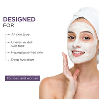 Oshea Herbals Glopure Lightening Face Scrub for All Skin Types | Glow, Exfoliation & Remove Impurities | Enriched with Blackberry & Licorice Extracts - 100g