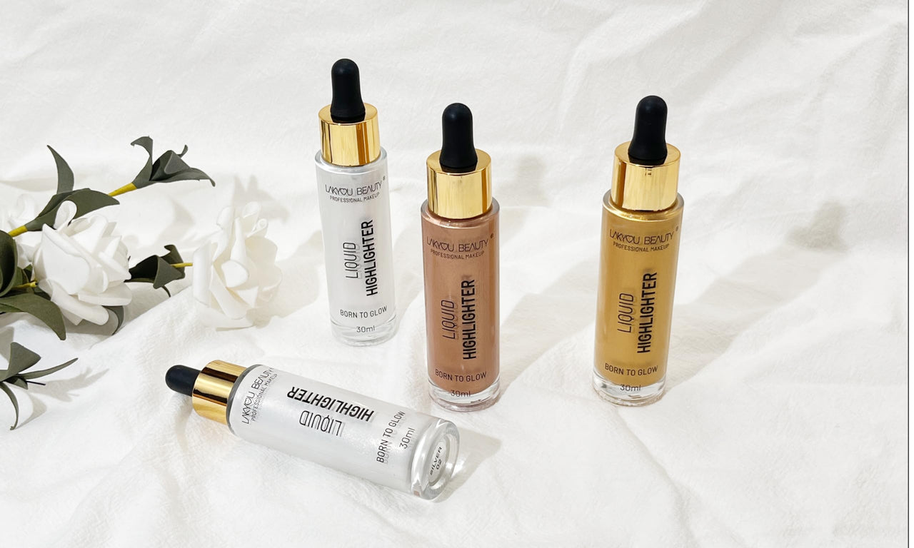 LAKYOU BEAUTY Born To Glow Liquid Highlighter Shade-02-30ml | Radiant Glow With Shimmer Finish