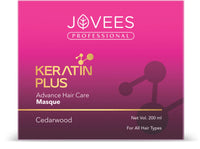 Jovees Professional Keratin Plus Advanced Hair Care Masque, Cedarwood, All Hair Types, 200g