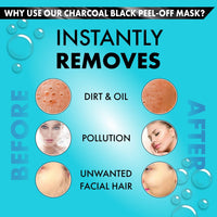 urbangabru Combo Peel Off Mask & Nose Strip For Blackhead & Whitehead Removal | Fights Pollution, Dirt & Tan, 2 Count