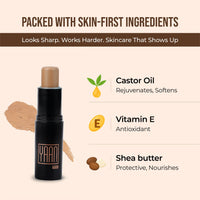 Yaanman Natural Concealer for Men (Medium Shade), 4.4g | Erase Dark Circles, Scars, Pigmentation| Perfection Stick For Perfect Skin, Medium Coverage | With Shea Butter and Vitamin E,