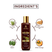 Khadi Organique Hair Care Serum 50ML With Tea Tree Shampoo 200ML For Reduce Hair Fall