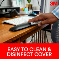 3M Gel Wrist Rest for Keyboards, Soothing 3M Gel Technology and Satin Smooth Cover for All Day Comfort and Support, Durable and Easy to Clean, 19