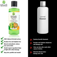 Khadi Natural Herbal Aloevera Shampoo, Green, 840 ml, 4 Count