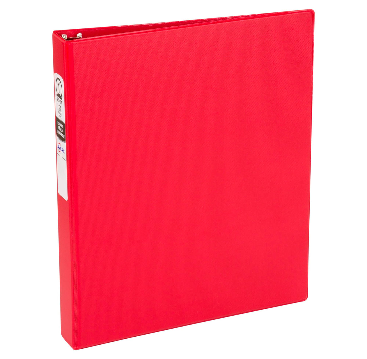 Avery Economy 3 Ring Binder, 1" Round Rings, 1 Red Binder (03310) 1 Pack