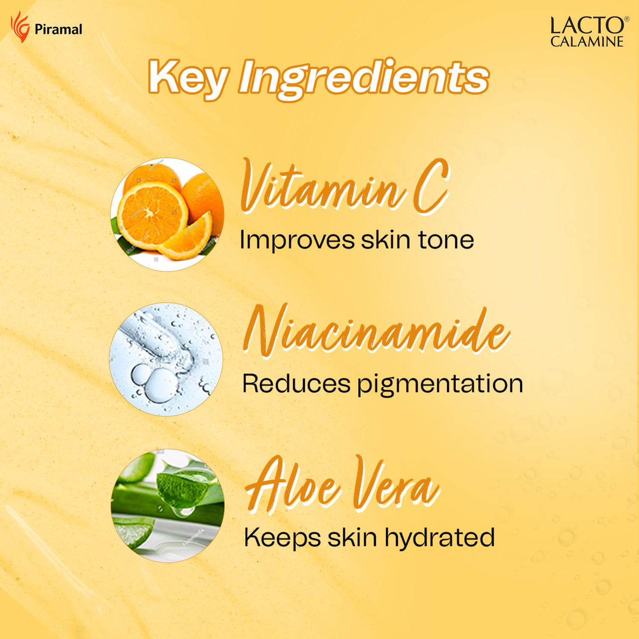 Lacto Calamine Vitamin C Face Wash | Pack of 1 x 100ml | Aloe Vera & Niacinamide Face Wash for Glowing Skin | Facewash that Exfoliates Skin & Reduces Pigmentation | No Parabens, No Sulphates