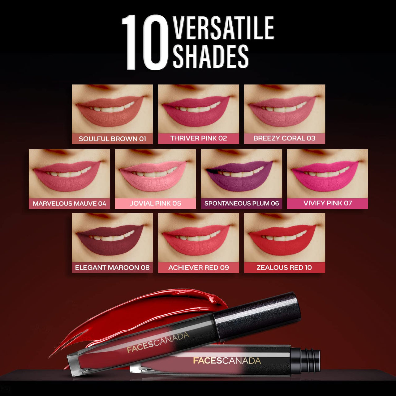 FACES CANADA Comfy Silk Liquid Lipstick - Elegant Maroon 08, 3ml | Satin Matte HD Finish | Luxe Comfort | Longlasting | No Dryness | Smooth Texture | Mulberry Oil & Shea Butter For Plump Hydrated Lips