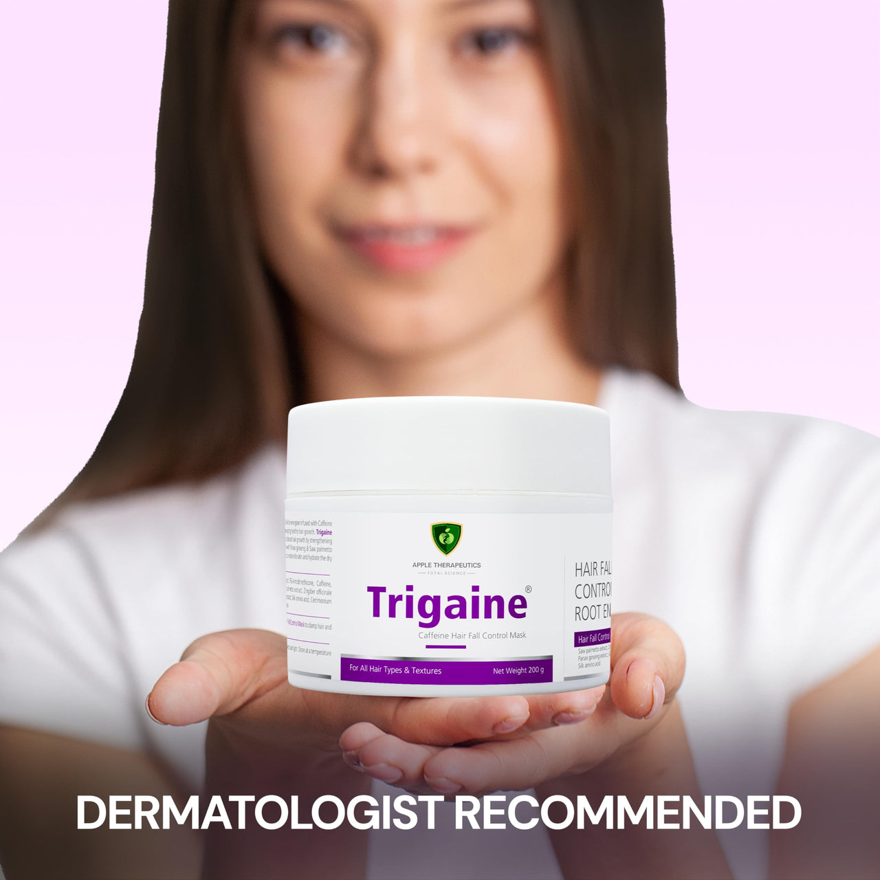 Trigaine Caffeine Hair Fall Control Mask | 200ml | Anti-Hair Fall & Root Energizer Treatment with Saw Palmetto & Ginseng | Strengthening & Hydrating Scalp Health, Hair Growth, & Deep Conditioning