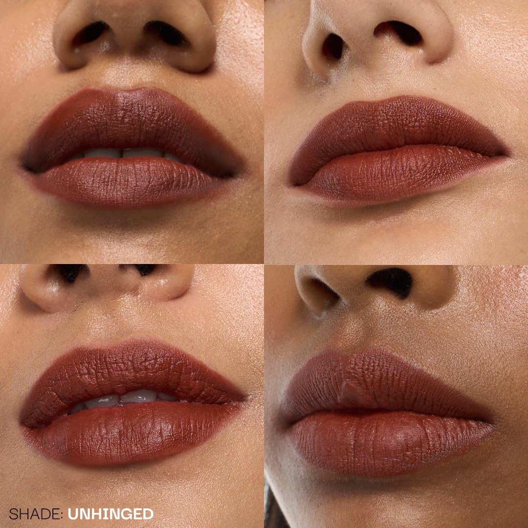 FAE Beauty Modern Matte Lipstick | Comfortable Cushion Matte Formula | One Stroke Application | Longwear | Richly Pigmented (Shade Unhinged)