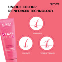 Streax Professional Argan Secret Conditioner | Hair Conditioner For Women Enriched With Argan Oil| Uv Filter For Color Protection | Retains Colour Upto 10 Weeks | 240Gm, (1 Count)