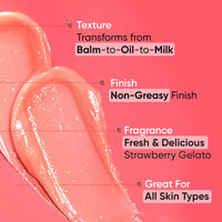 Dot & Key Strawberry Dew Cleansing Balm | For Clean, Smooth & Dewy Skin | Makeup Remover Balm |Non Greasy Makeup Cleanser Face Scrub | Cleanses Dirt, Makeup & Sunscreen | For All Skin Types | 70ml