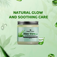 Organic Netra Pure Aloe Vera Gel with Vitamin C & E for Skin, Face and Hair | Helps to Repair and Smoothens Hair | Relax and Renew your Skin and Scalp |Paraben Free & Sulphate Free - 200 Gm