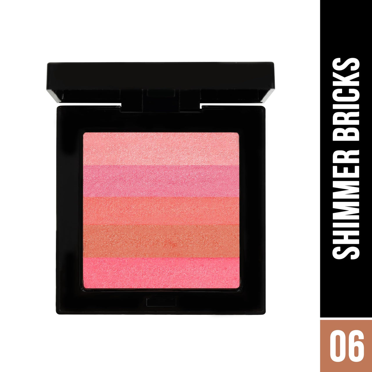 Hilary Rhoda Shimmer Bricks Highlighter Palette | Bronzers, Highlighters & Blushes | Highly Pigmented | Long Lasting & Illuminating Glow - 8.1g (Shade - 06)