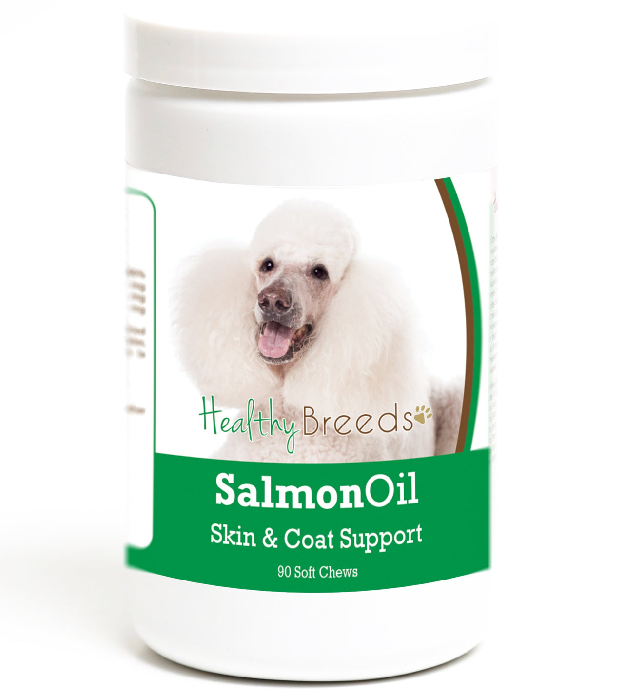 Healthy Breeds Poodle Salmon Oil Soft Chews 90 Count Poodle, White