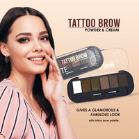 Shryoan Eyebrow Powder with angled eyebrow brush and Spoolie | Long Lasting & Water Proof | (Multi color)