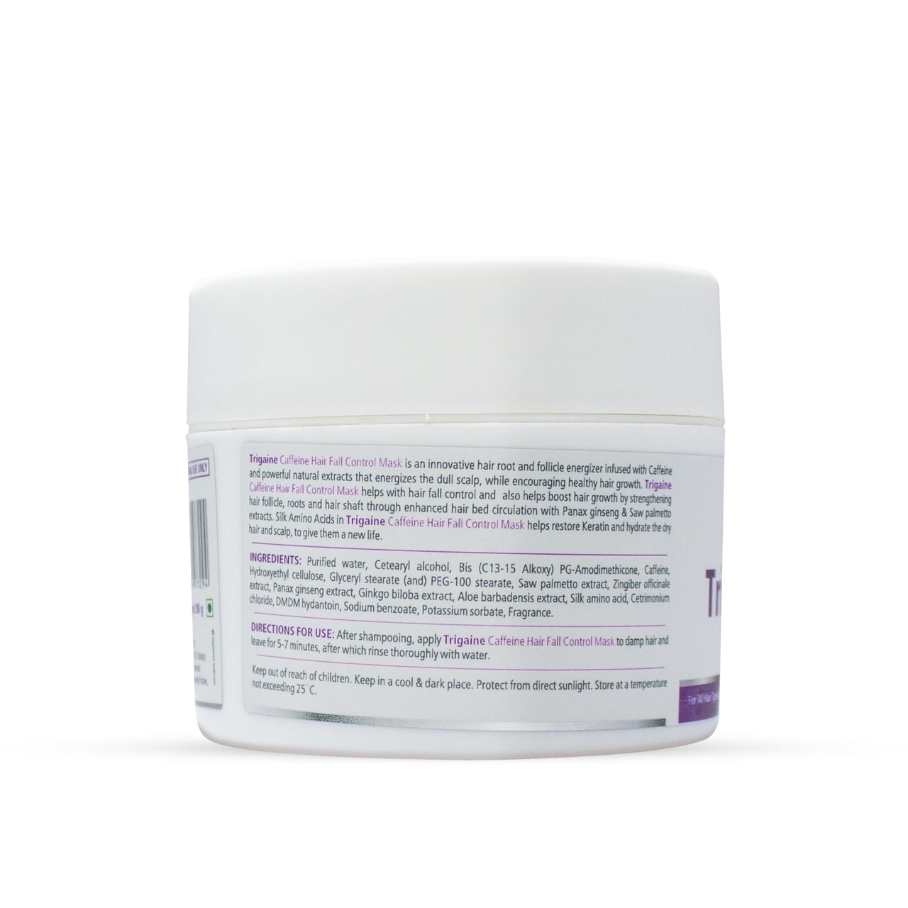 Trigaine Caffeine Hair Fall Control Mask | 200ml | Anti-Hair Fall & Root Energizer Treatment with Saw Palmetto & Ginseng | Strengthening & Hydrating Scalp Health, Hair Growth, & Deep Conditioning