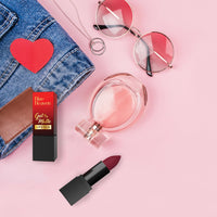 Blue Heaven Get Matte Lipstick | Soft Matte Finish and Lightweight Formula | Intense Pigment | Long-Lasting Lipsticks For Women | 107 | 4GM