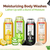 Mamaearth Rice Water Moisturizing Body Wash For All Skin Type With Rice Water&Hydrating Lily Scent For Dewy Glass Skin - 275 Ml|Intensely Moisturizes|Long Lasting Fragrance|Deeply Cleanses|Gentle