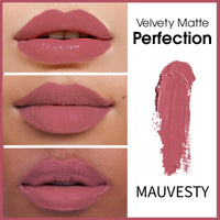 Born16 Moon Duchess Matte Perfection Lipstick – Mauvesty | Strong Pay-Off, Transfer-Proof with Color Lock Technology | SPF, 24-Hour Moisturization with Vitamin E, 4.2g
