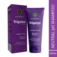 Trigaine pH Balanced Shampoo 100ml | Best Daily Shampoo For Heat Treated & Color Damaged Hair | Protein Intensive Dermatologist-Recommended Everyday Use for Women & Men