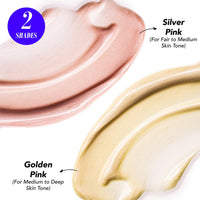 Blue Heaven Prime & Shine Flawless Illuminating Primer + Strobe Cream | Primer + Highlighter + Moisturiser |Infused with Vitamin C and Niacinamide for naturally glowing skin, Golden Pink, 25g