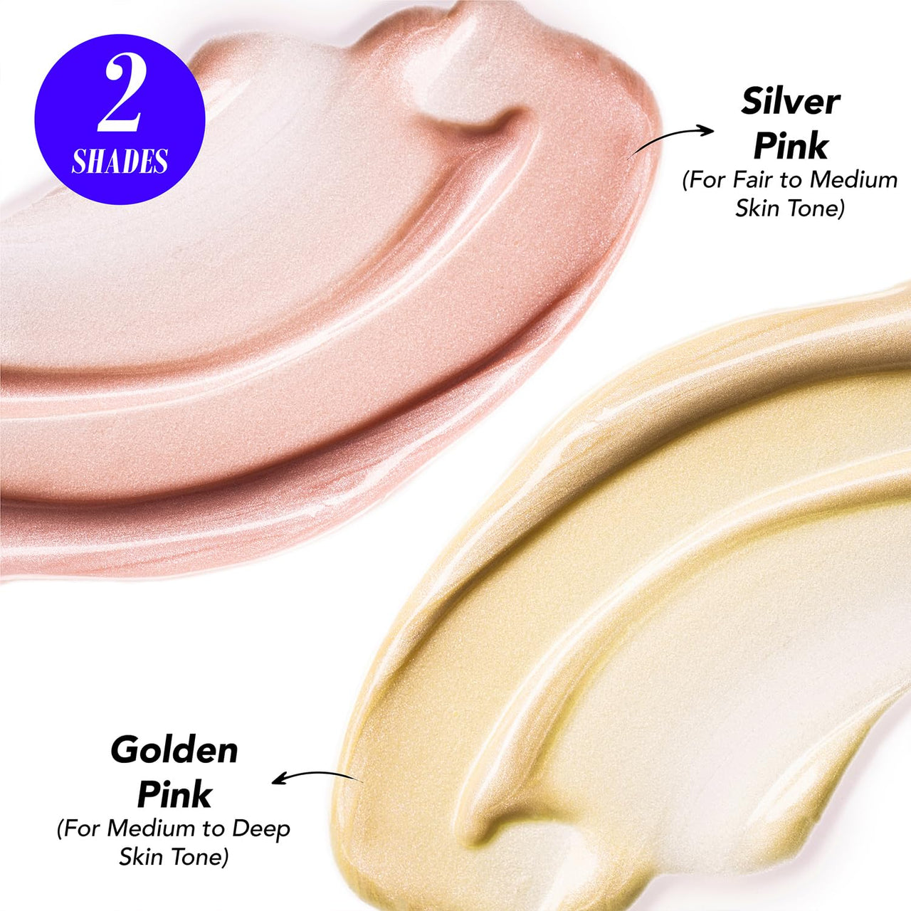 Blue Heaven Prime & Shine Flawless Illuminating Primer + Strobe Cream | Primer + Highlighter + Moisturiser |Infused with Vitamin C and Niacinamide for naturally glowing skin, Silver Pink, 25g