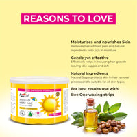 BEE ONE Anti Tan Milky Wax, 440g for Painless Hair Removal and Smooth Silky Soft Skin