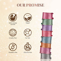 Just herbs 8 in 1 Herbal Metallic-shimmer finish, Long Lasting & Ultra Smooth Eye Shadow Lidsticks with Kumkumadi - 12gm (Herbi -Wore)