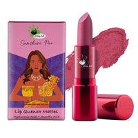 Clumsy Cat Sanskari Poo Matte Lipstick – Delightful Pink | Long Lasting, Waterproof, Smudge-Proof & Non-Sticky | Pink Nude Lipstick for Women, Girls & Dusky Skin Tone | Daily Use Lip Makeup for Office, Party, College