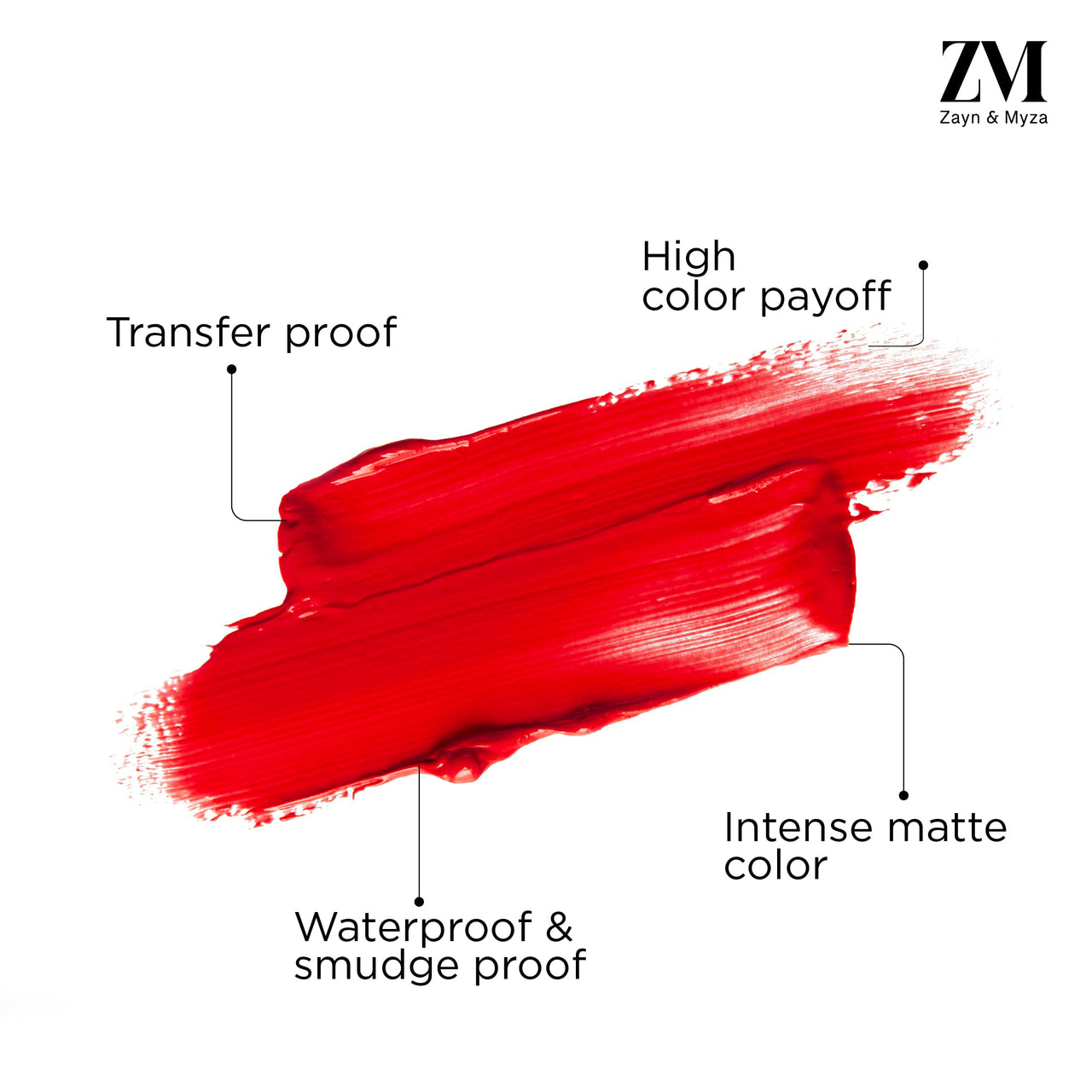 ZM Transfer-Proof Power Matte Finish, Liquid Lip Colour, Toasted Berry, 6 ml