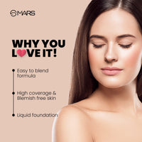 MARS 12 Shades Back to Basics Eyeshadow Palette with Free Applicator Shimmer (14.4 gm) (Shade-02) High Coverage Liquid Foundation | Blemish Free & Blendable Foundation for Makeup (40ml) (SHADE-07)