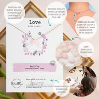 SoulKu Handcrafted Necklace, Empowerment Jewelry With Healing Crystal, Inspirational Jewelry For Women, Mom & Sister Gifts, 2