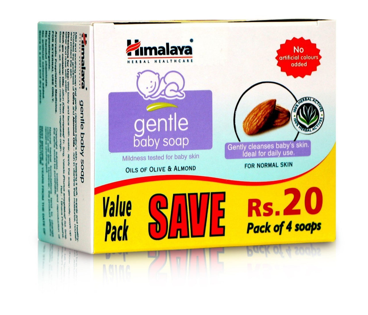 Himalaya Baby Shampoo (400 ml) & Himalaya Gentle Baby Soap Value Pack, 4 * 75g