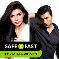 VCare Hair Colour Shampoo for Men and Women, 180ml, Deep Brown | No Ammonia | Long Lasting Hair Color | 100% Grey Coverage | Easy To Use Hair Colour At Home
