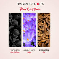 THE LOVE CO. Black Rose & Oud Body Wash 50Ml - Luxury Body Wash for Women - Organic & Vegan - Shower Gel Women - 100% Vegan - Luxury Beauty - Body Skin Care Products